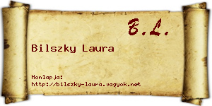 Bilszky Laura névjegykártya